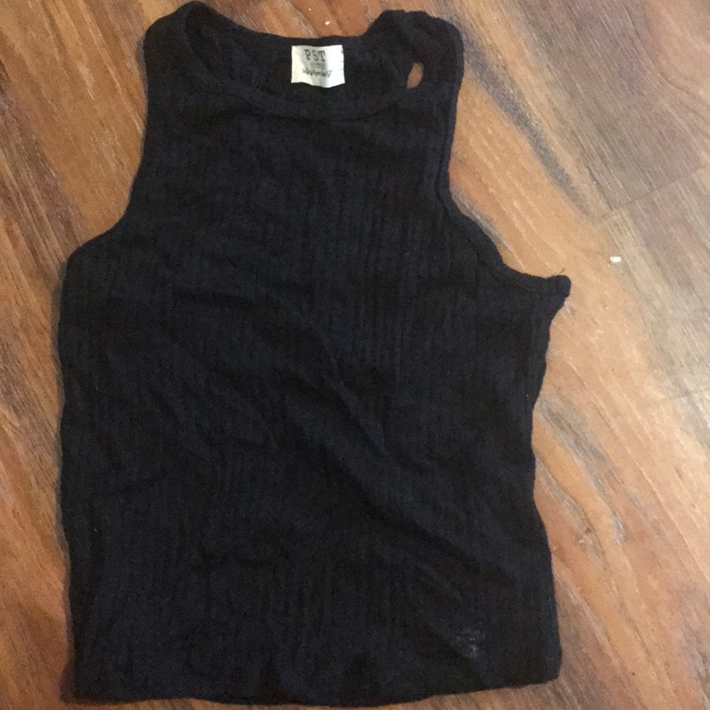 PST thin crop top tank top